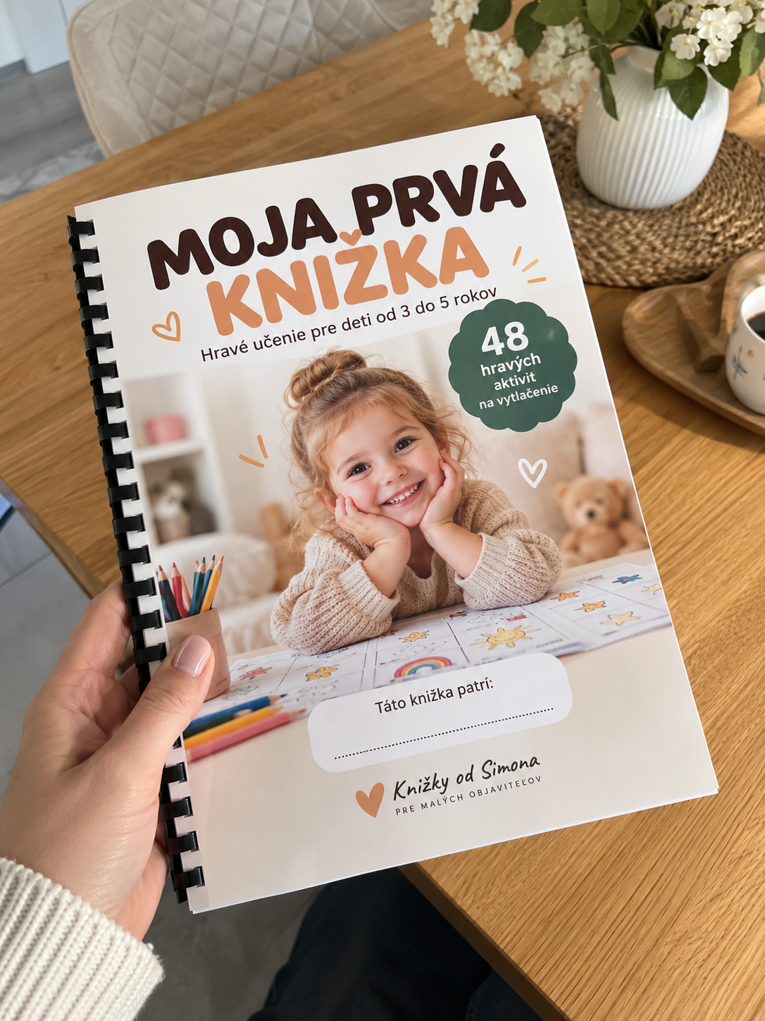 Vytlačená Moja prvá knižka s väzbou